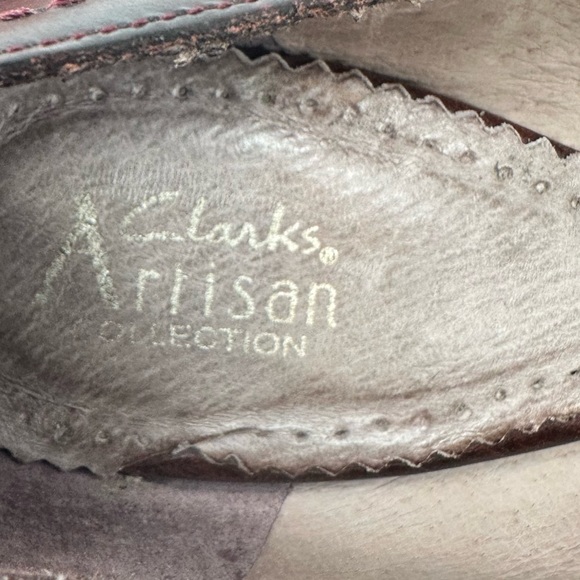 Clark Artisan Collection Leather Brown Closed Toes Heels Womens Shoes - Picture 10 of 11